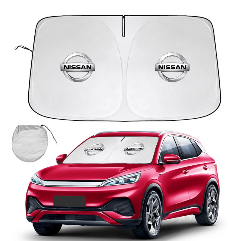Car Accessories Xcent - แผ่นบังแดดหน้ารถยนต์ อุปกรณ์ป้องกันแสงแดด สำหรับรถยนต์นิสสัน แคชไค j11 j10