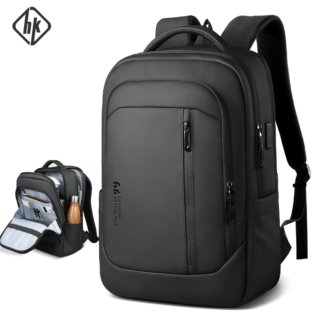Car Accessories Gifts For Men - HK ออกแบบใหม่กระเป๋าเป้สะพายหลังผู้ชายกระเป๋าเป้สะพายหลังธุรกิจขนาดใหญ่สําหรับทํางานเดินทาง Oxford กระเป๋าเป้สะพายหลังกันน้ํา 17 