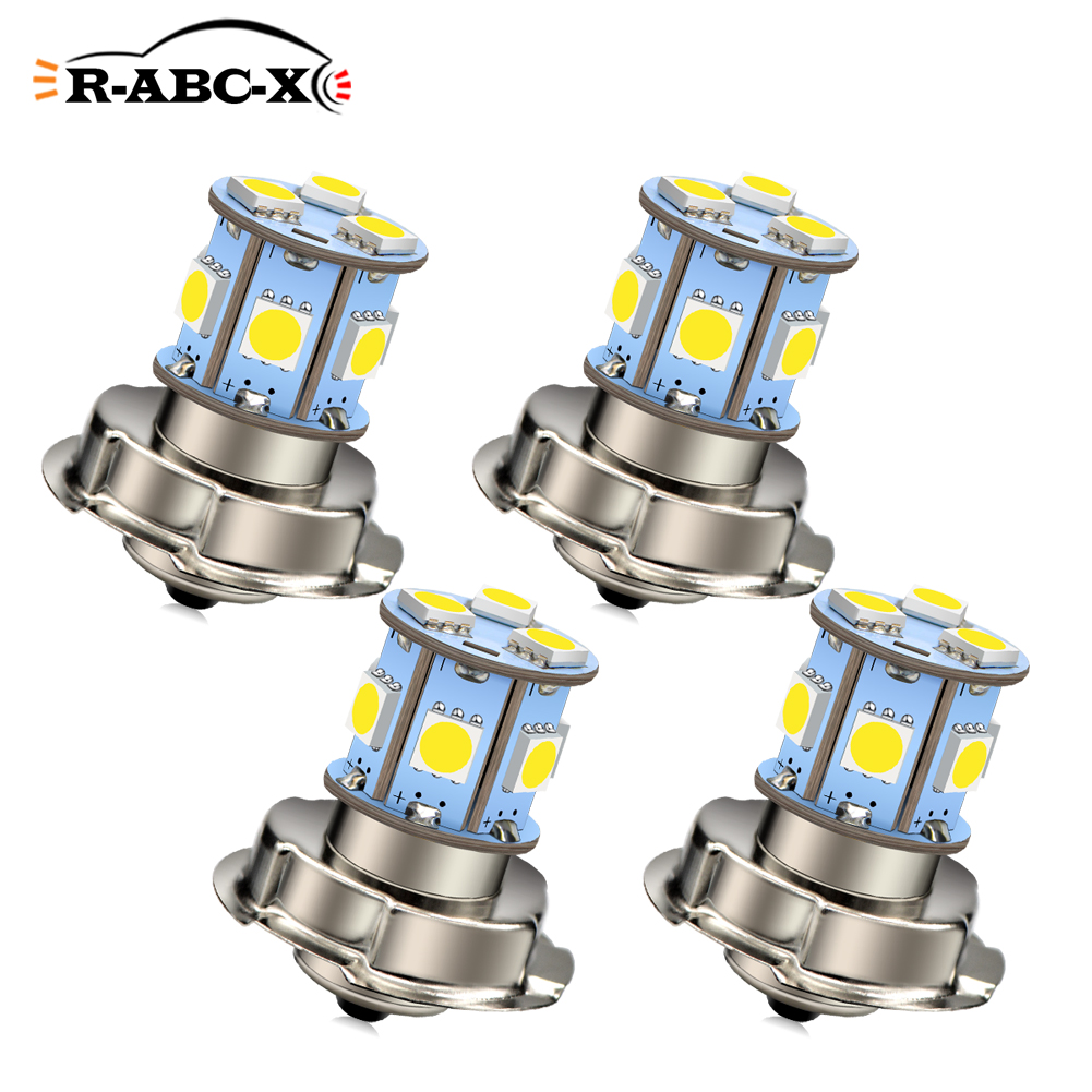 Car Accessories Xcent - RUIANDSION ชุดหลอดไฟหน้า LED สำหรับสกู๊ตเตอร์ 4 ชิ้น