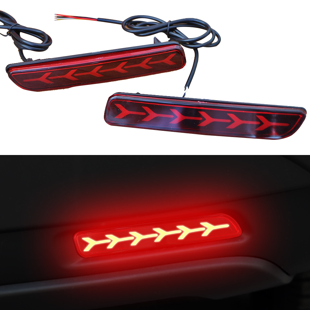 Car Accessories Ertiga - ไฟเบรค LED bemper belakang สำหรับรถยนต์2ชิ้นแถบสะท้อนแสงสำหรับเตือนภัยสัญญาณสำหรับ Suzuki