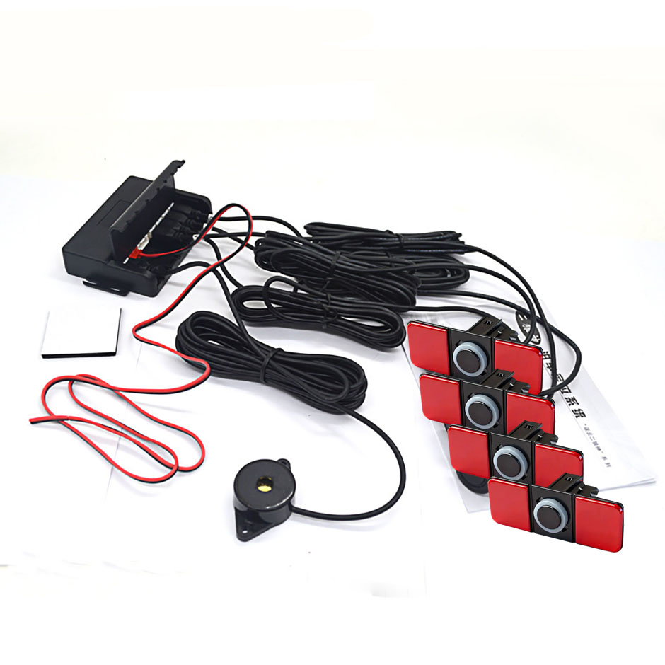 Car Accessories Near Me - เซ็นเซอร์จอดรถ QXNY Parktron ระบบเรดาร์สำรองแบบ 4 เซ็นเซอร์ด้านหลัง