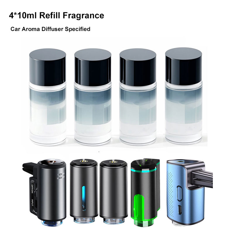 Car Air Freshener Vent - น้ำมันหอมระเหยแบบเติม 10 มล. สำหรับเครื่องฟอกอากาศในรถยนต์ ช่องระบายอากาศ กลิ่นหอมเพิ่มเติม