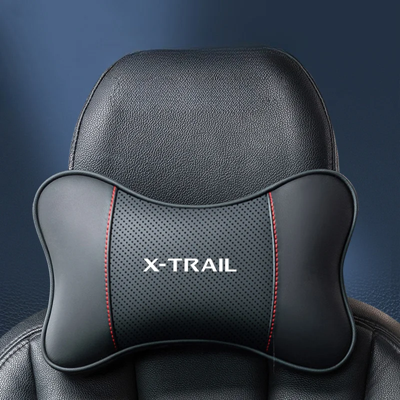 Car Accessories Xcent - หมอนรองคอในรถยนต์ 1 ชิ้น พร้อมโลโก้รถยนต์ สำหรับรถยนต์นิสสัน เอ็กซ์เทรล