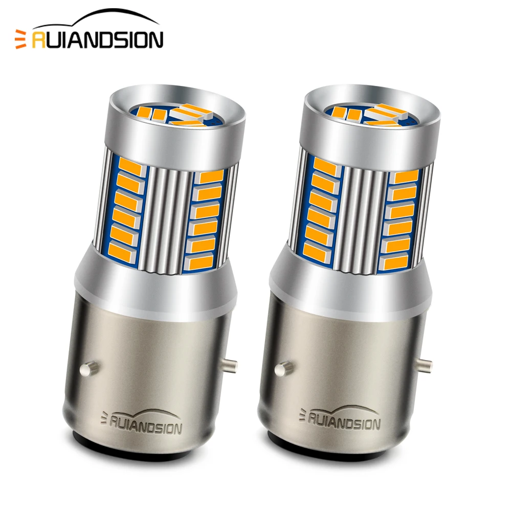 Car Accessories Xcent - หลอดไฟหน้ามอเตอร์ไซค์ LED 2 ชิ้น รุ่น BA21D