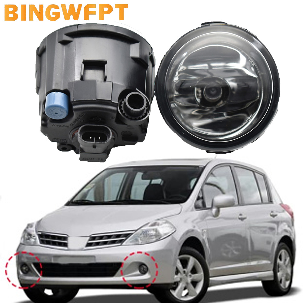Car Accessories Xcent - ไฟตัดหมอกใหม่2ชิ้น/ล็อตสำหรับ Nissan Tiida hatchback C11x 2007