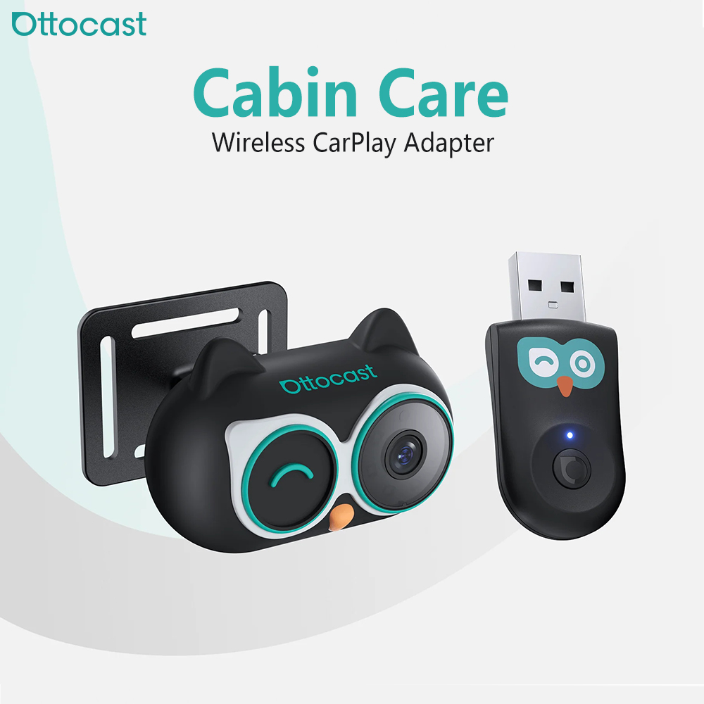 Car Accessories For Baby - อะแดปเตอร์ไร้สาย Ottocast Cabin Care CarPlay พร้อมกล้องติดเบาะหลังสำหรับเด็ก