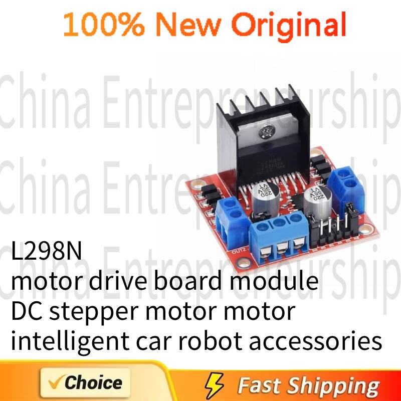 Car Accessories Quick Delivery - 1PCS L298N โมดูลขับเคลื่อนมอเตอร์ DC สเต็ปเปอร์มอเตอร์มอเตอร์อัจฉริยะรถหุ่นยนต์อุปกรณ์เสริม 100%