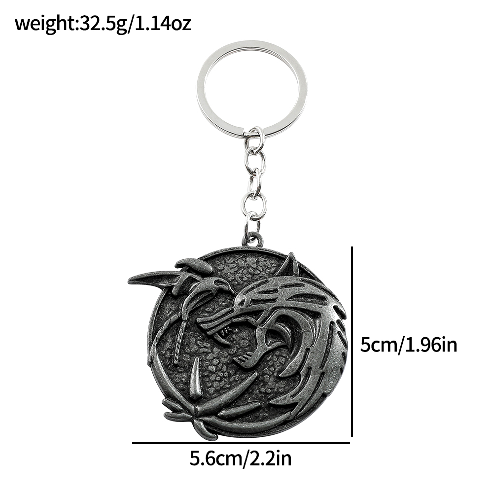 พวงกุญแจหัวหมาป่าสไตล์วินเทจ เ - Car Accessories Gifts For Men บทวิจารณ์และราคา