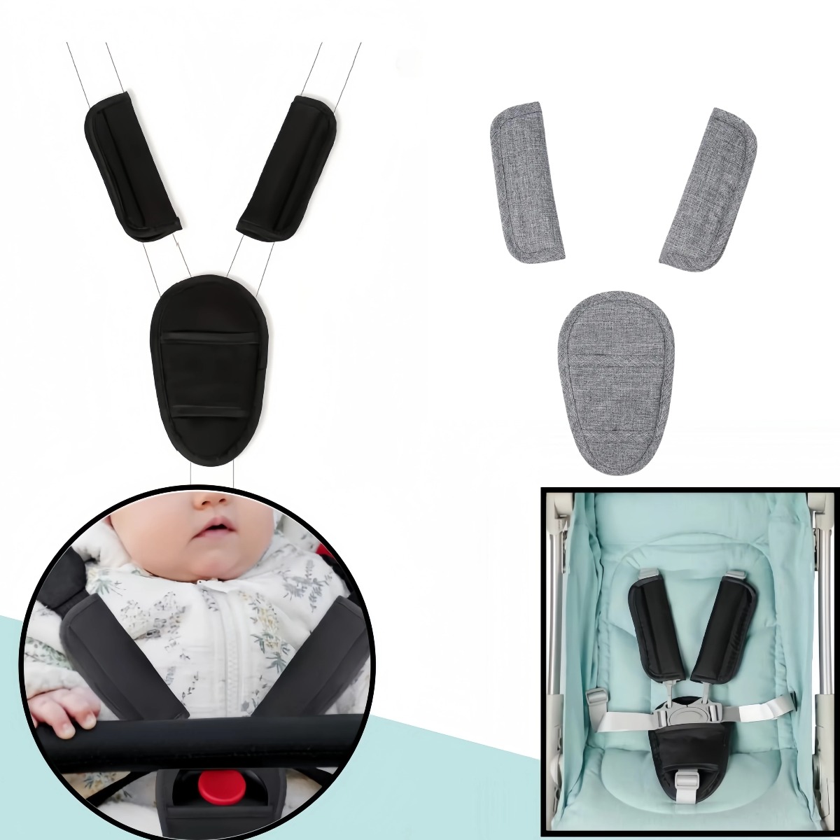 แผ่นรองเข็มขัดนิรภัยสำหรับเบาะ - Car Accessories For Baby บทวิจารณ์และราคา