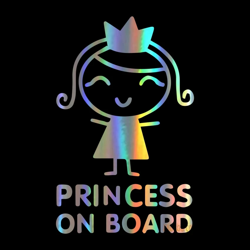 สติกเกอร์รถยนต์บุคลิกภาพ Princ - Car Accessories For Baby บทวิจารณ์และราคา