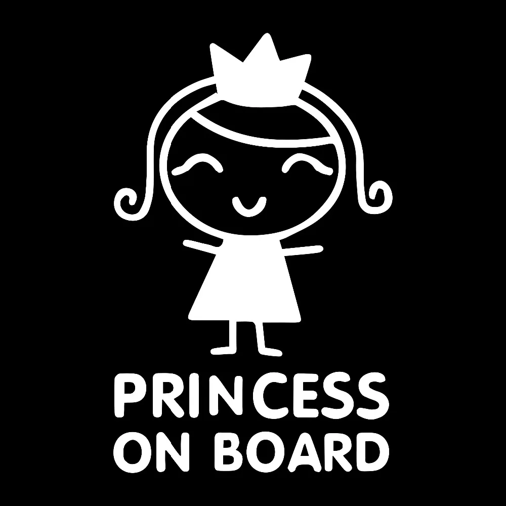 สติกเกอร์รถยนต์บุคลิกภาพ Princ - Car Accessories For Baby บทวิจารณ์และราคา