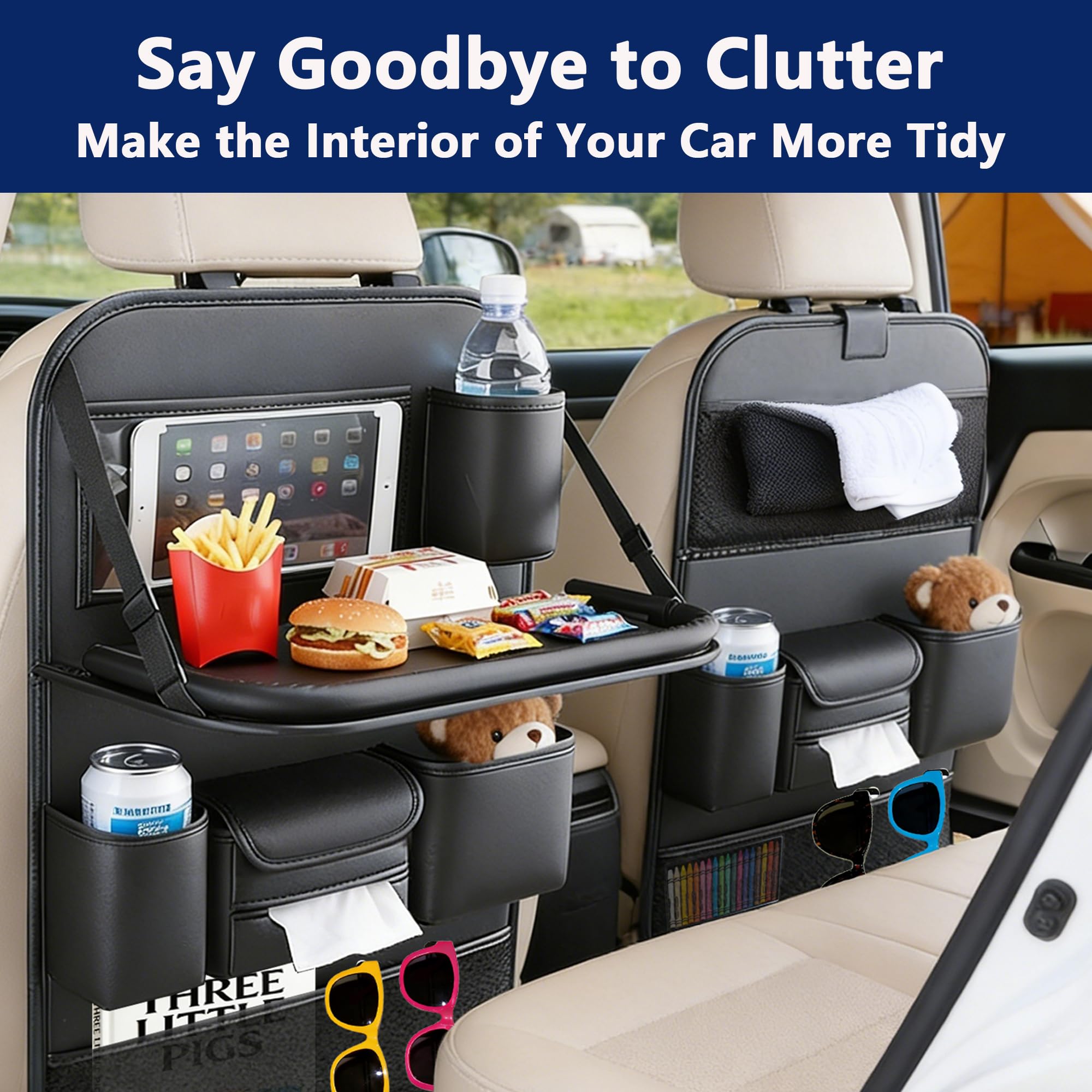 ออแกไนเซอร์อเนกประสงค์สำหรับเบ - Back Seat Car Table บทวิจารณ์และราคา